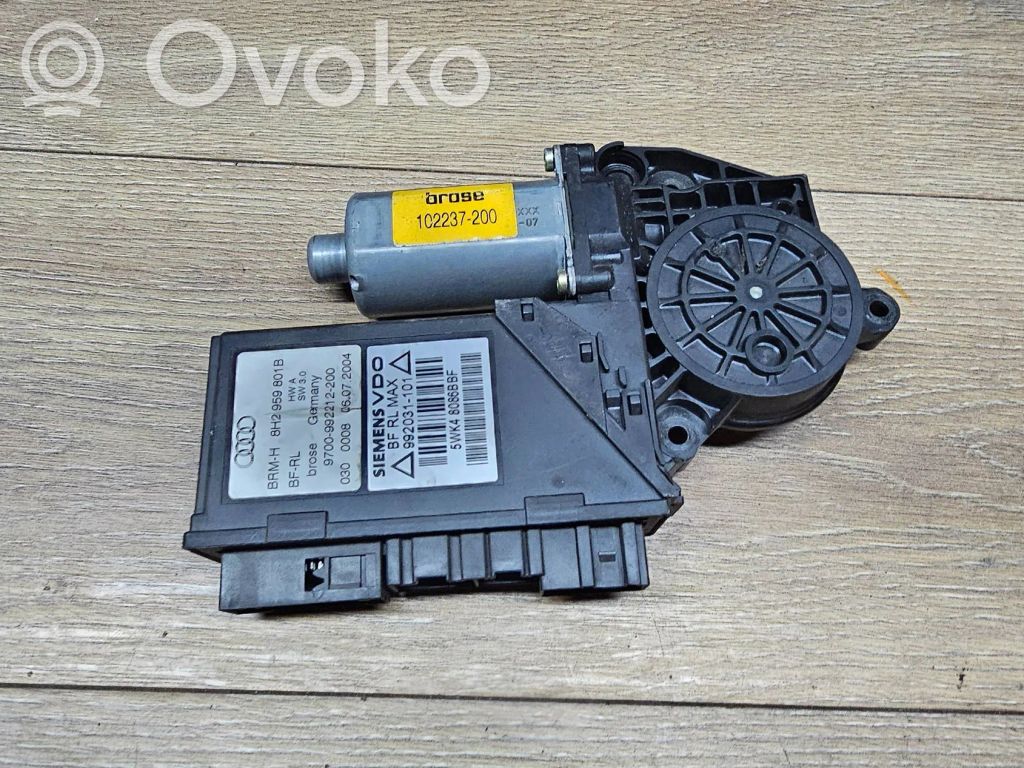 Audi A4 S4 B6 8E 8H Silnik regulatora szyby drzwi przednich 