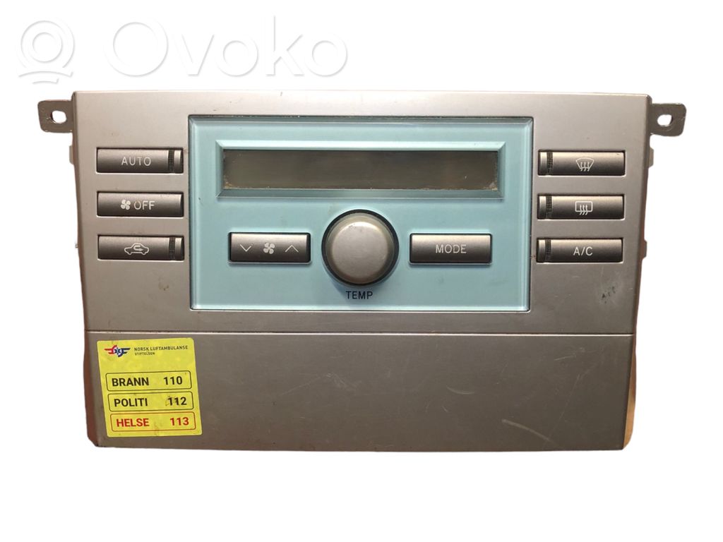 Toyota Corolla Verso AR10 Climate control unit 