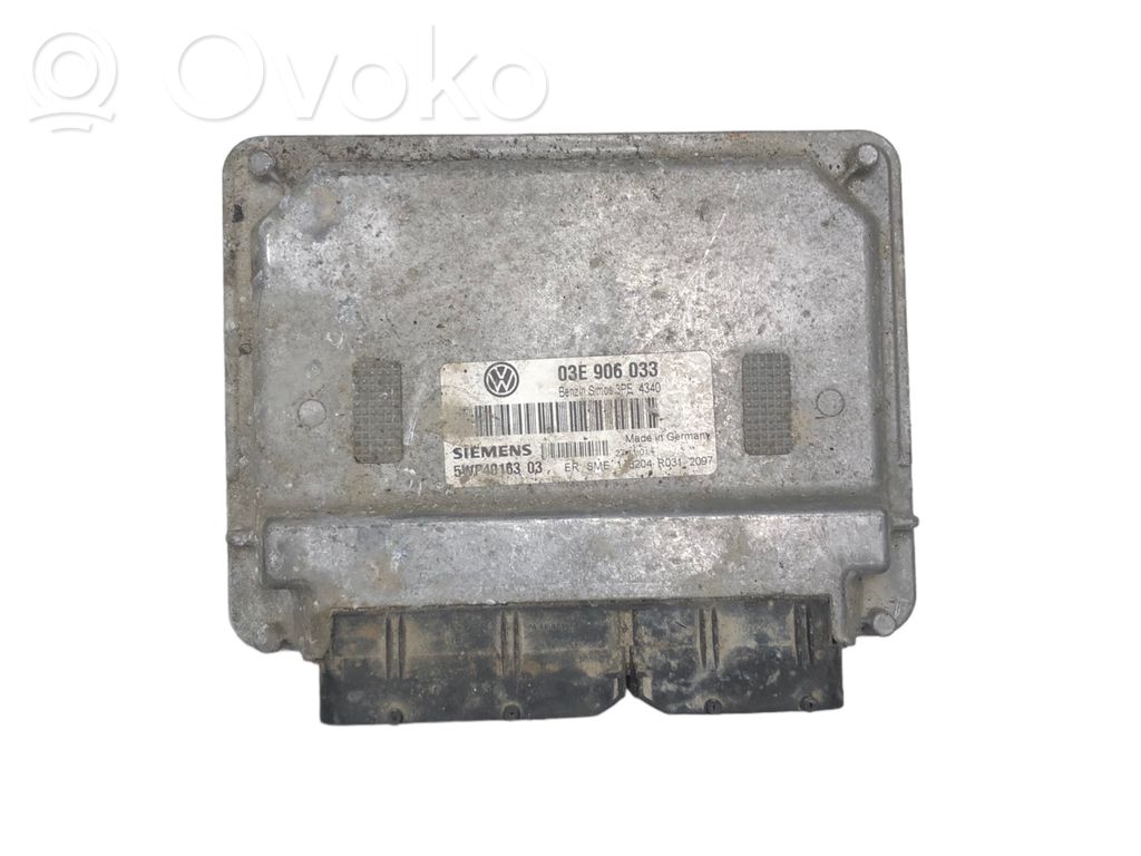 Engine control unit/module   03E906033,5WP4016303,3PE4340