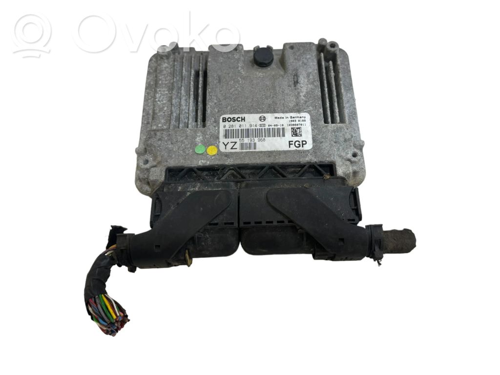 Engine control unit/module   55193968,1039S07011,0281011914