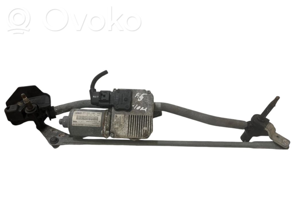 Audi A5 8T 8F Wischergestänge Wischermotor vorne 