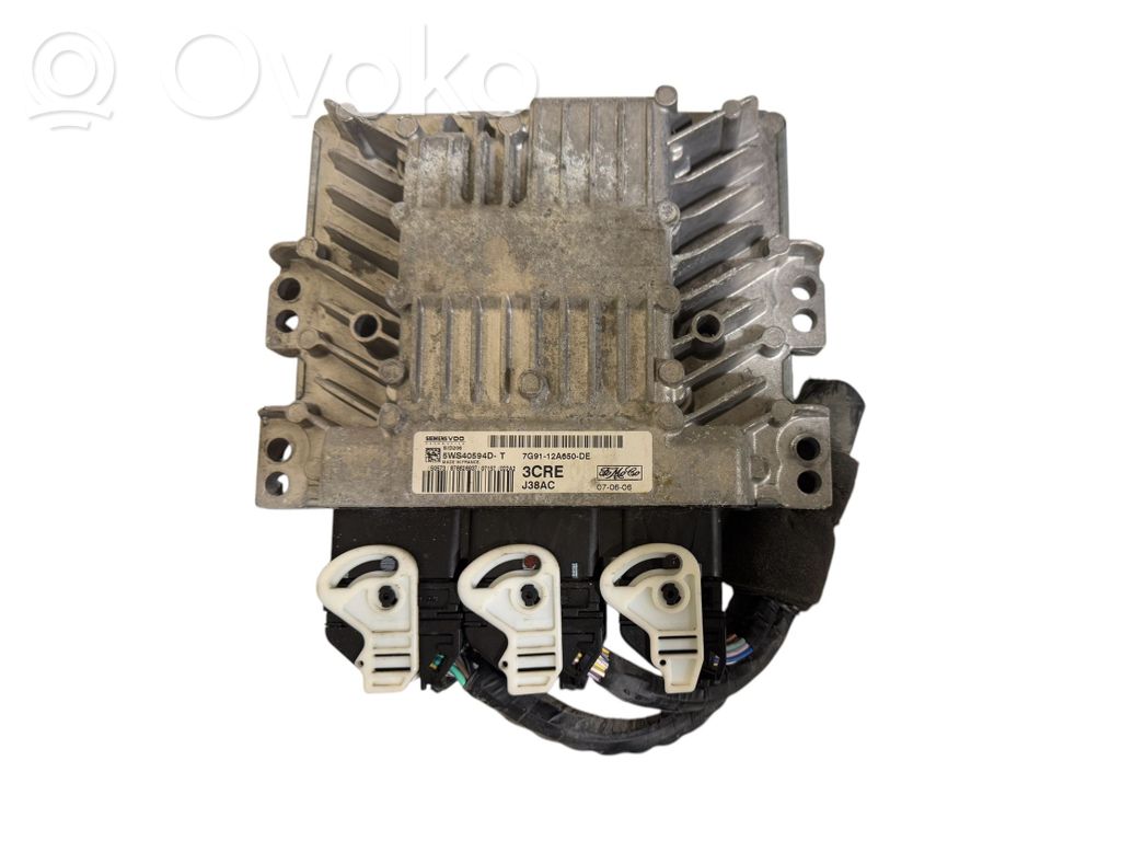 Engine control unit/module   7G9112A650DE,5WS40594DT