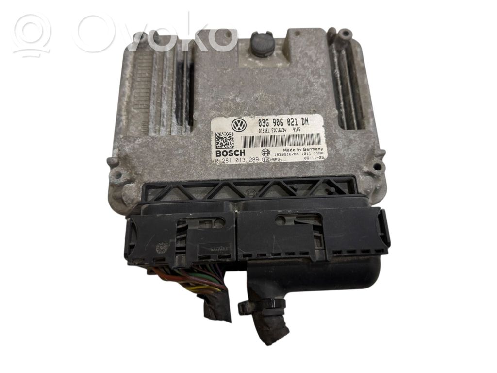 Engine control unit/module   03G906021DN,1039S16788,0281013289