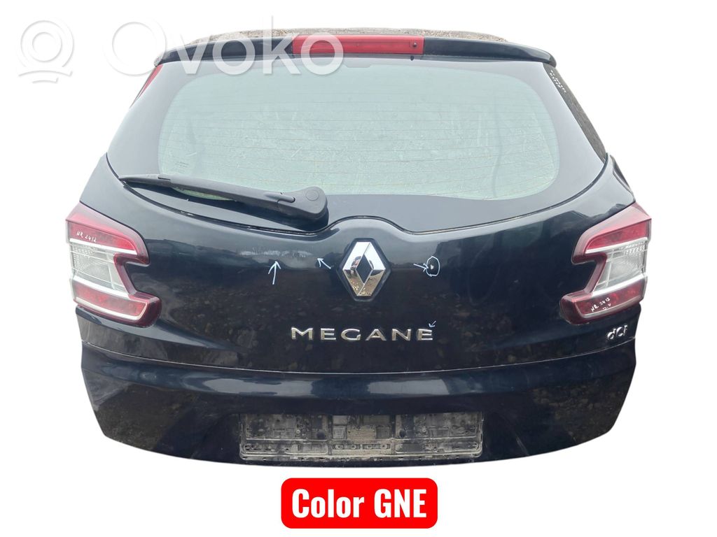 Renault Megane III Tailgate/trunk/boot lid 