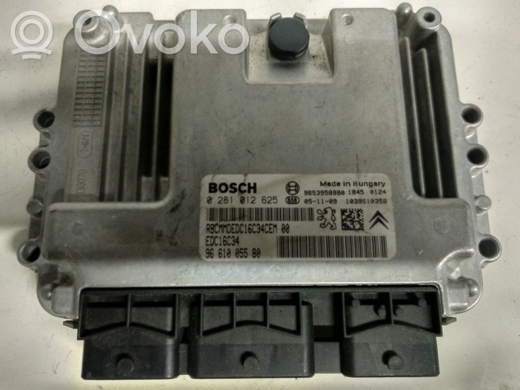 Engine control unit/module   0281012625,9661005580,9653958980
