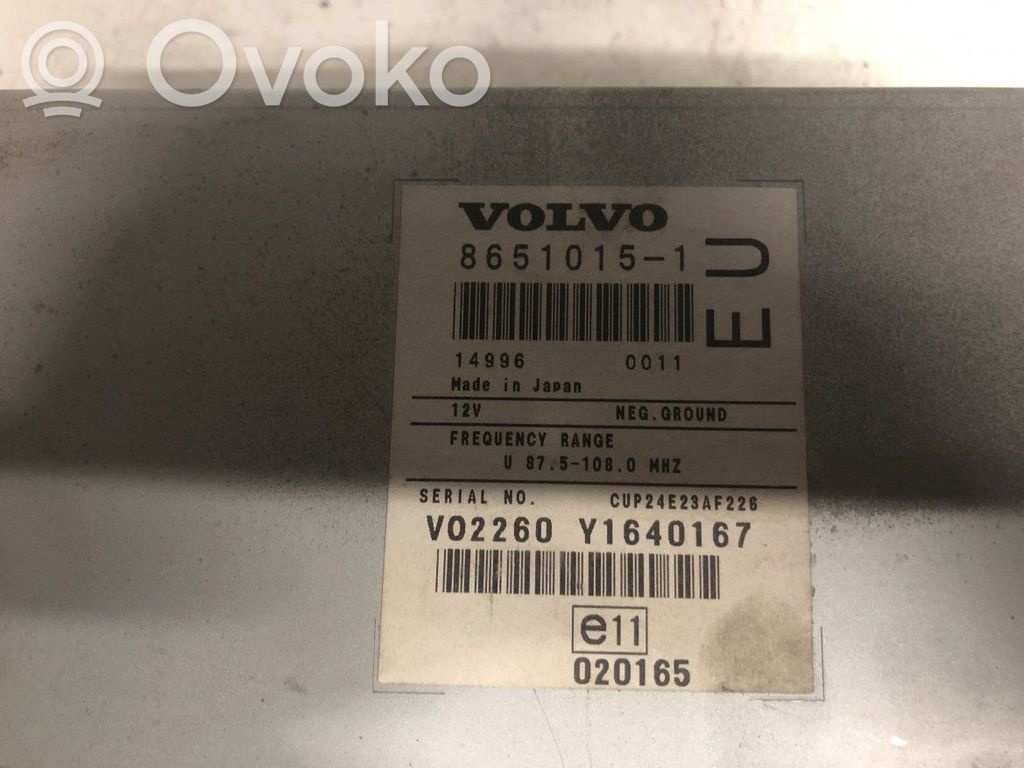 Volvo XC70 Radio/CD/DVD/GPS head unit 