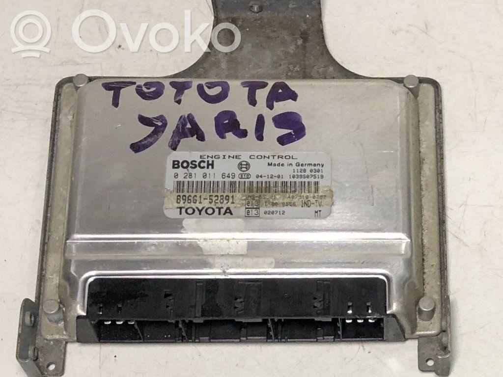 Toyota Yaris Engine control unit/module 