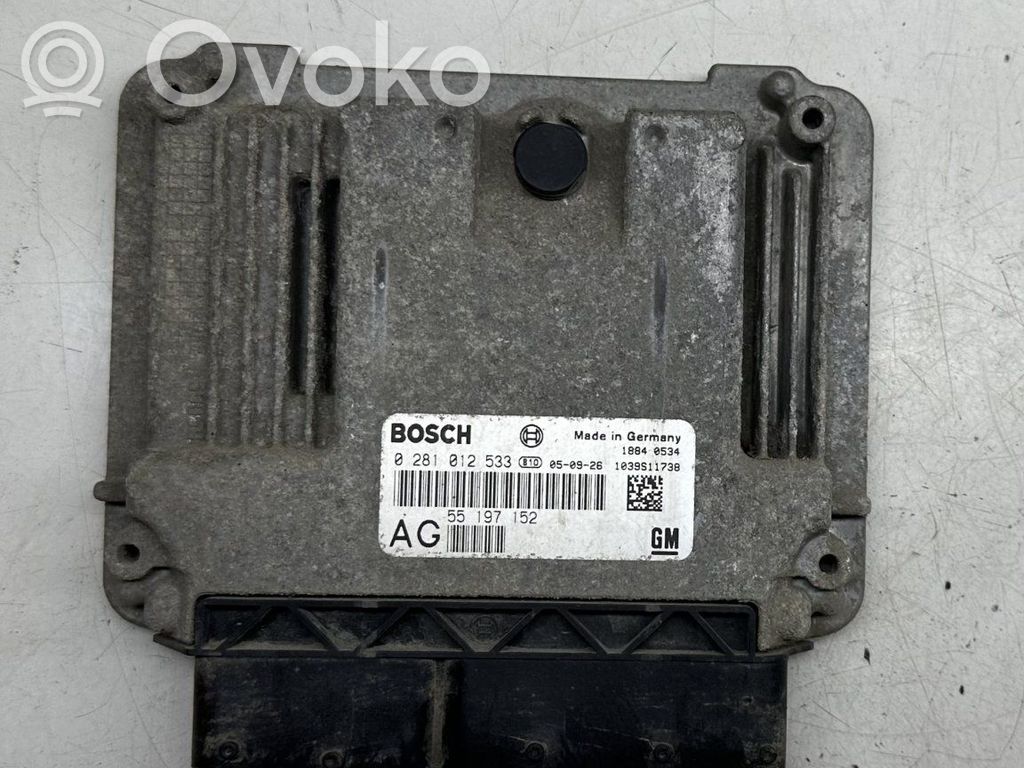 Opel Vectra C Engine control unit/module 