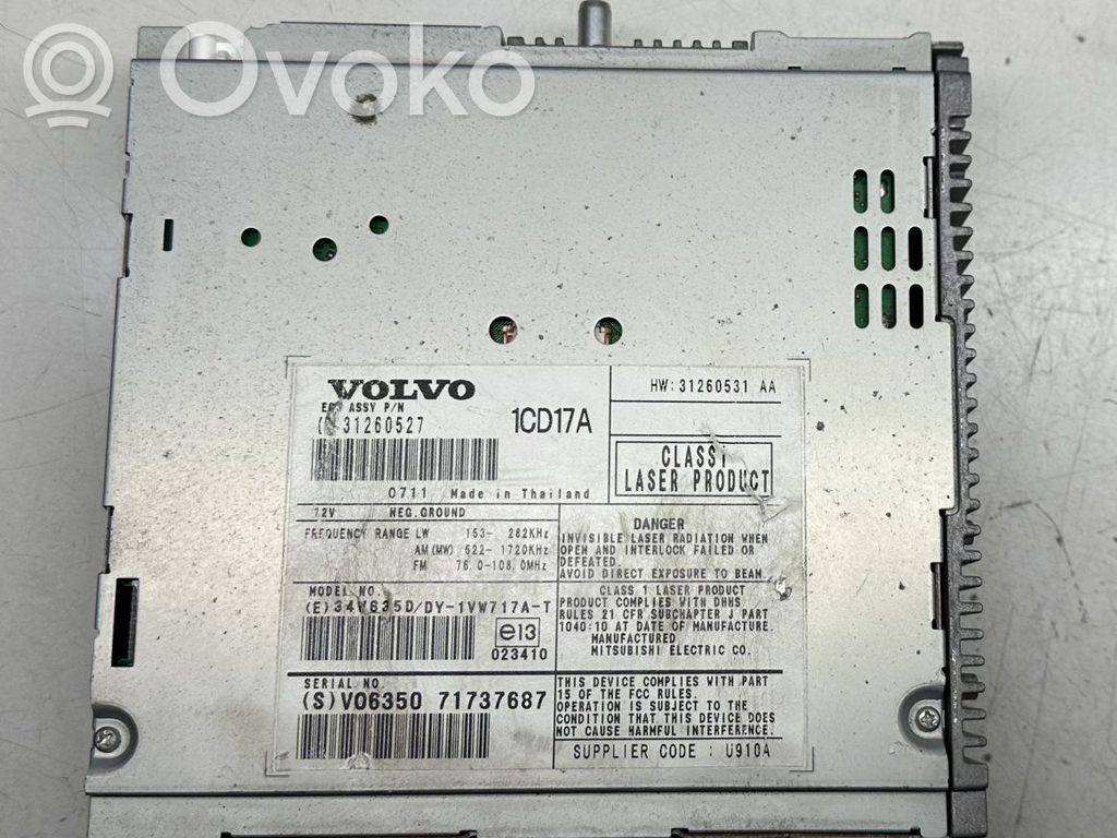 Volvo S40 Unità principale autoradio/CD/DVD/GPS 