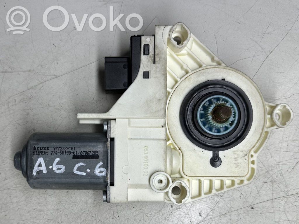 Audi A6 S6 C6 4F Motor del regulador de la ventanilla de la puerta delantera 