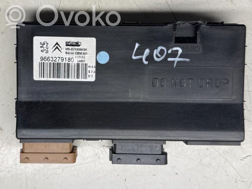 Peugeot 407 Module de commande de siège 