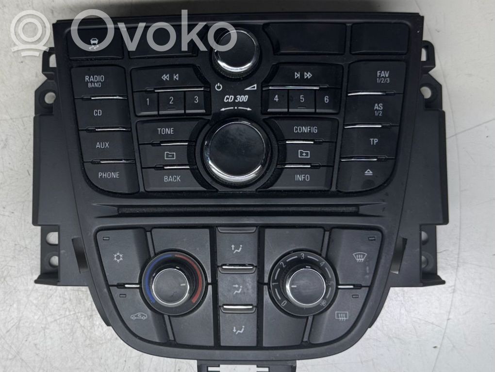 Opel Astra J Climate control unit 