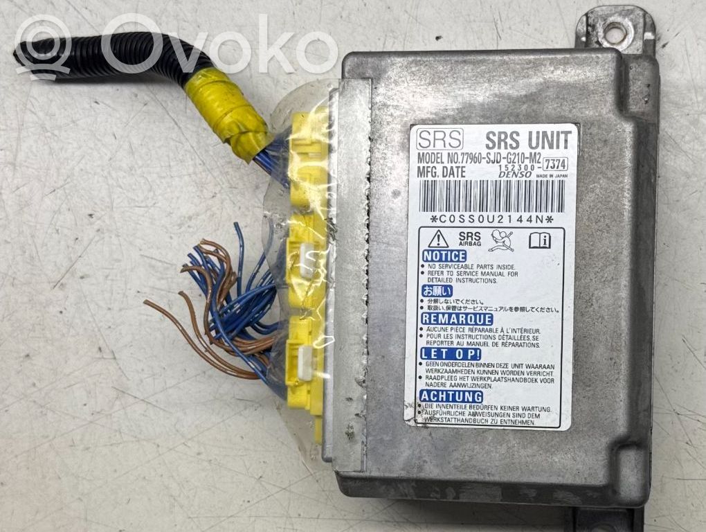 Airbag control unit/module   77960SJDG210M2,1523007374