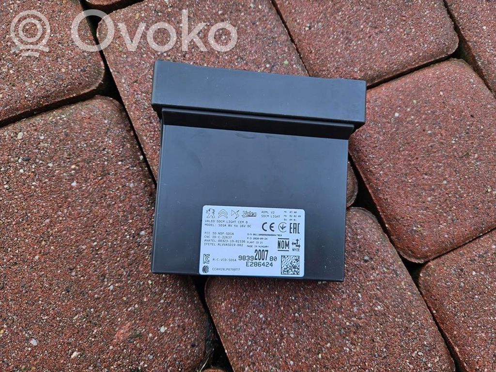 Opel Corsa F Module d'éclairage LCM 