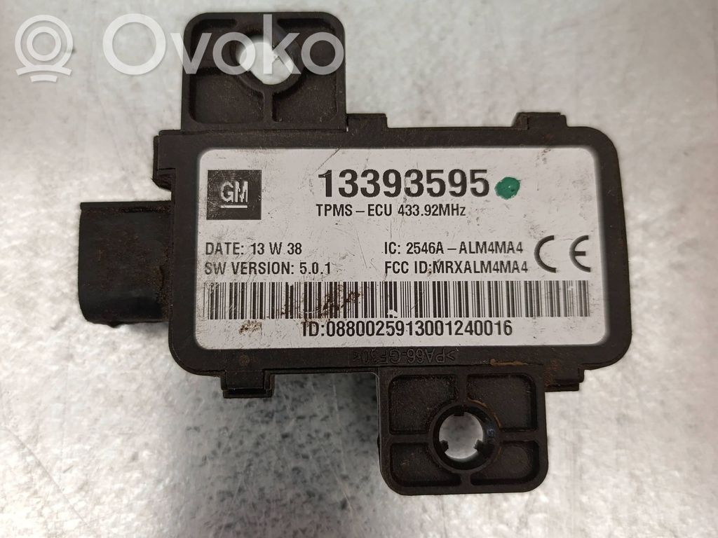 Opel Insignia A Tire pressure control unit 