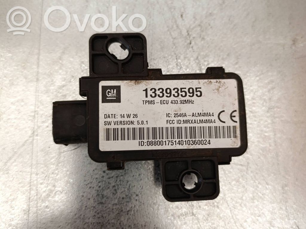 Opel Insignia A Tire pressure control unit 