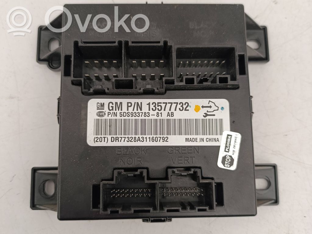 Module de commande de siège   13577732,5DS933783