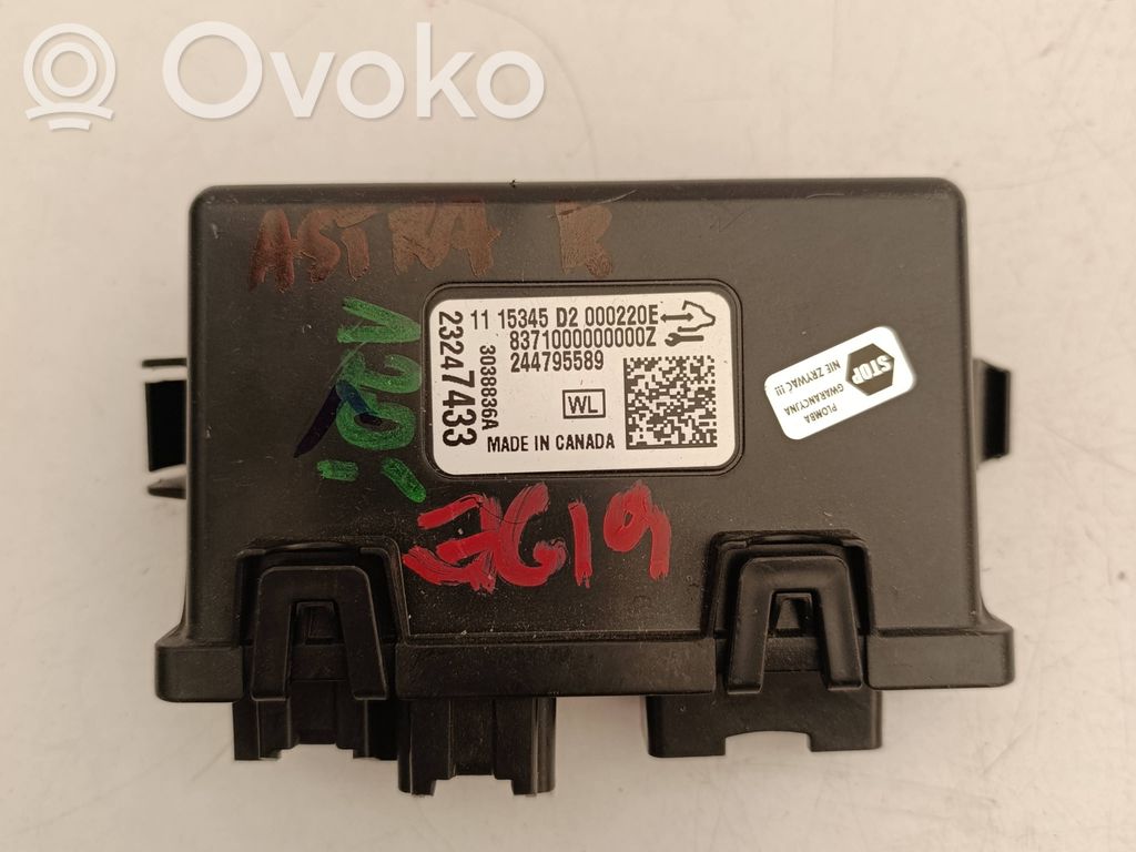 Opel Astra K Other control units/modules 