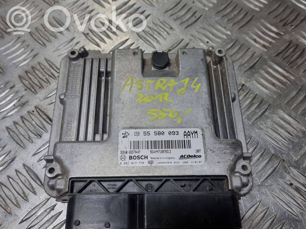 Opel Astra J Engine control unit/module 