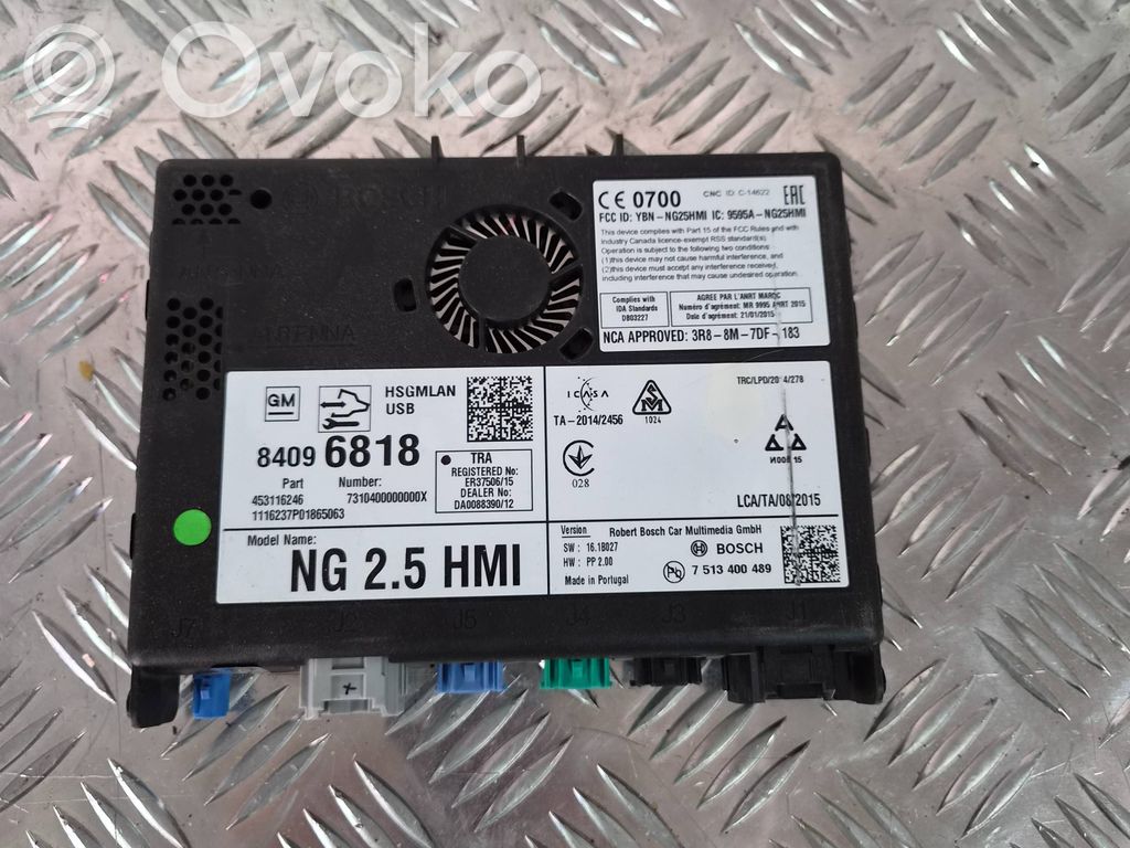 Opel Astra K GPS navigation control unit/module 