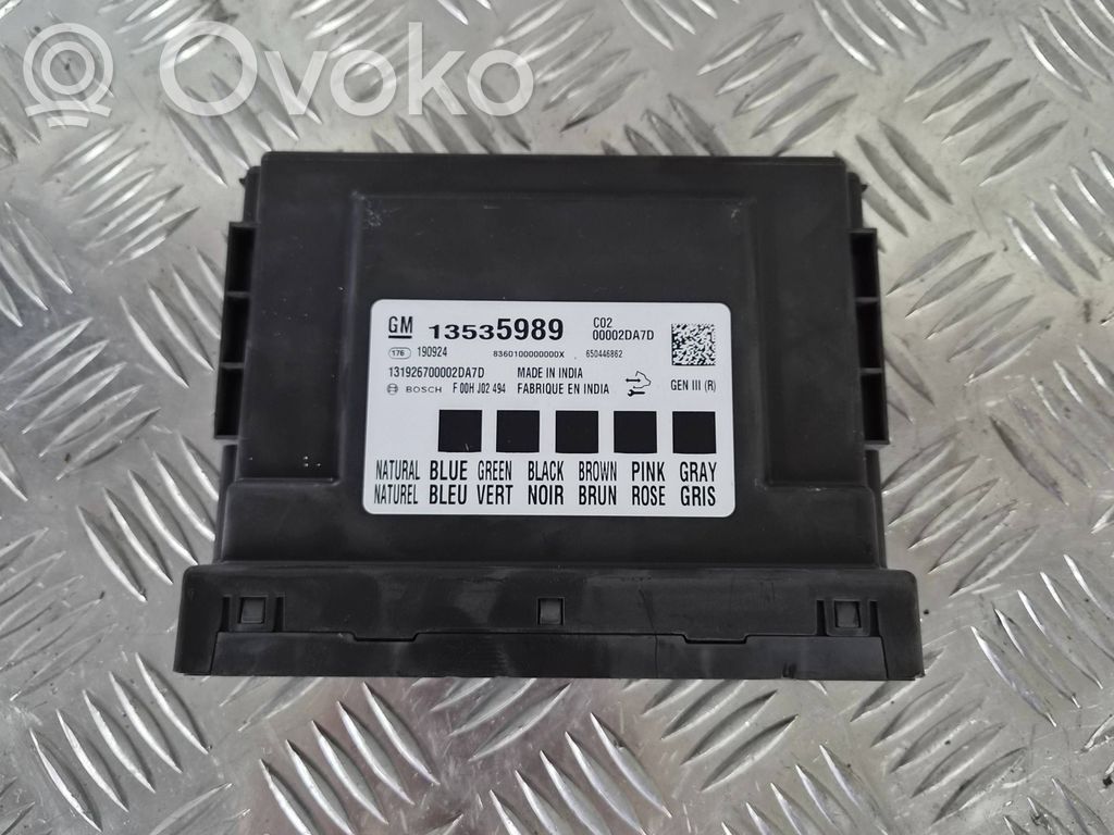 Opel Astra K Comfort/convenience module 