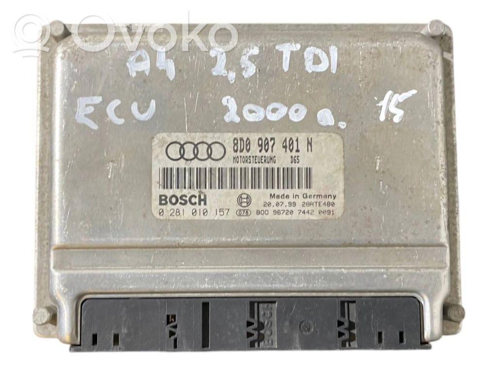 Audi A4 S4 B5 8D Sterownik / Moduł ECU 