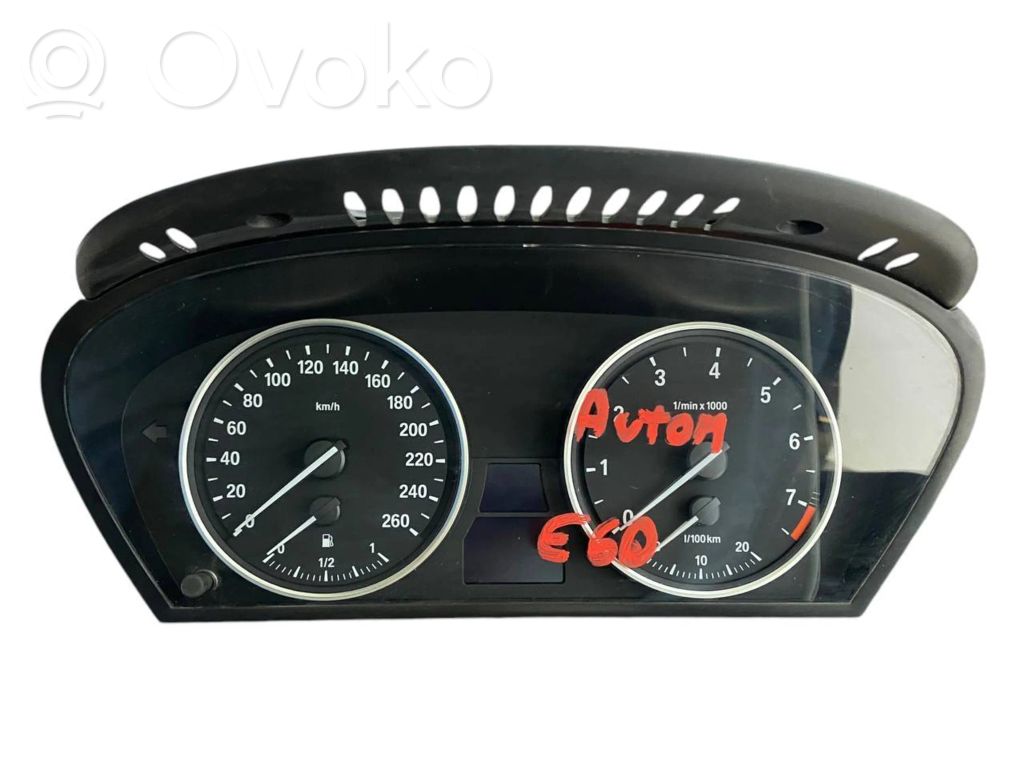 BMW 5 E60 E61 Speedometer (instrument cluster) 