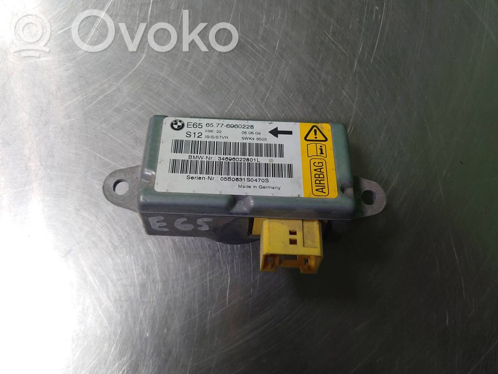 BMW 7 E65 E66 Airbag deployment crash/impact sensor 