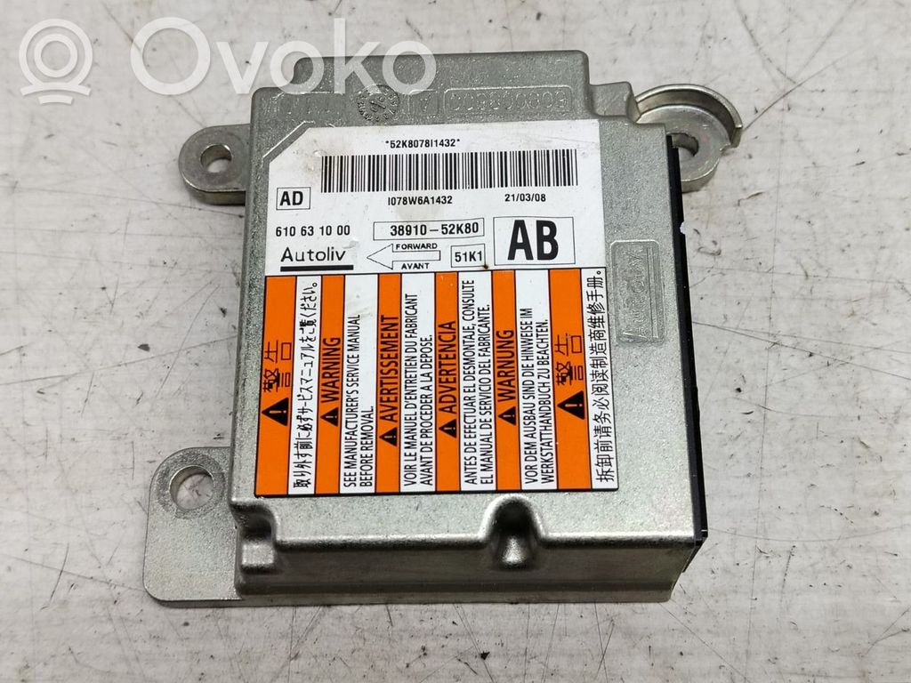 Opel Agila B Module de contrôle airbag 