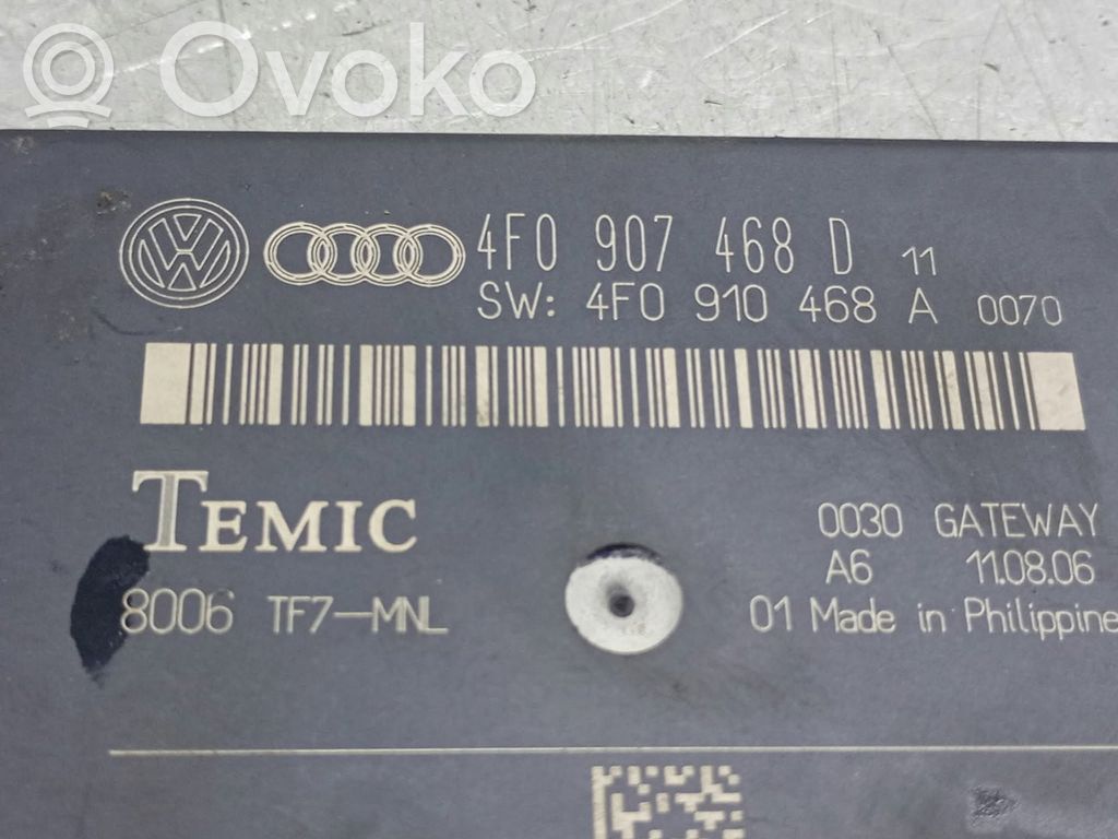 Audi A6 S6 C6 4F Modulo di controllo accesso