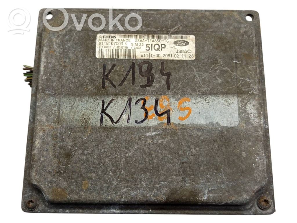 Engine control unit/module   2S6A12A650TG,S118107003K