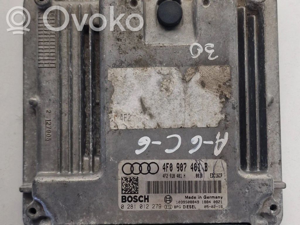 Audi A6 S6 C6 4F Variklio valdymo blokas 