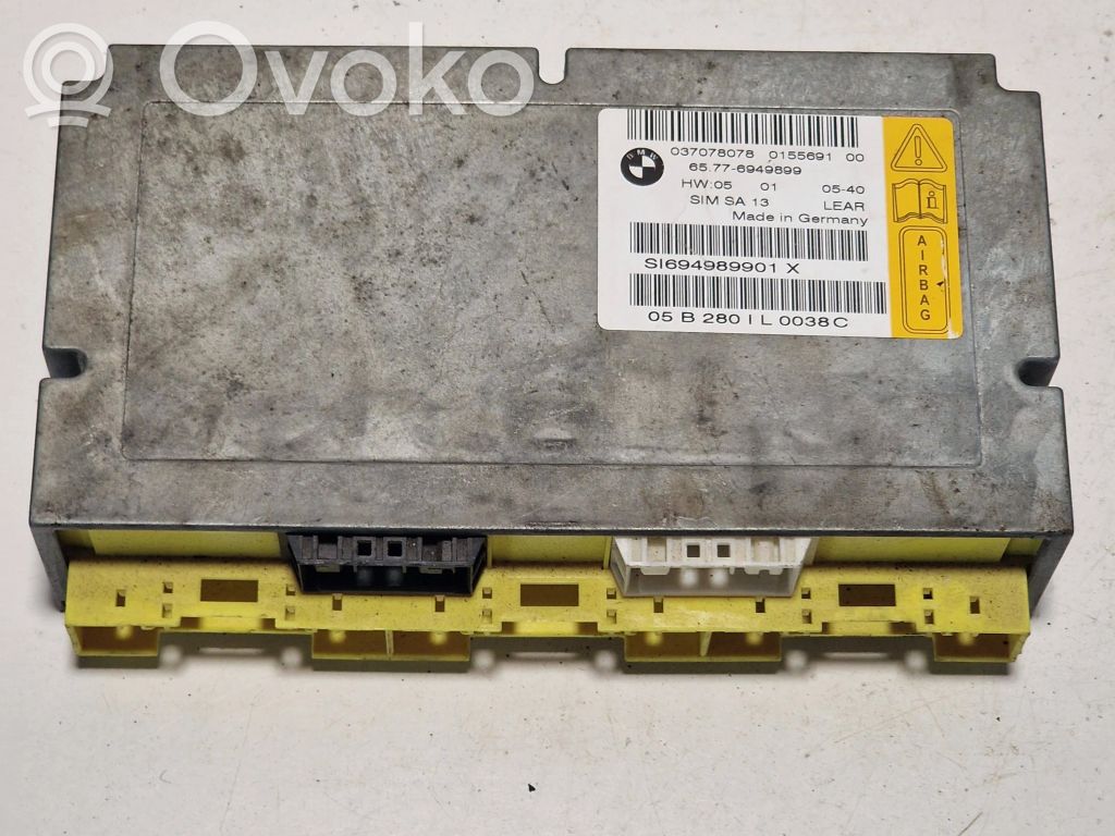 BMW 7 E65 E66 Turvatyynyn ohjainlaite/moduuli 