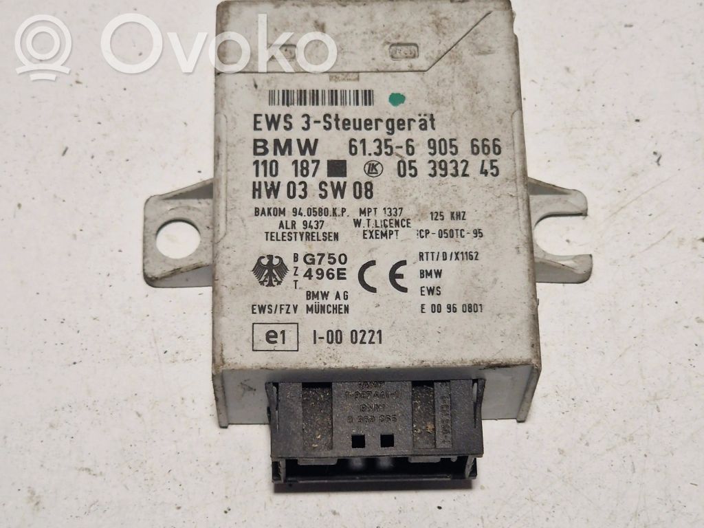 Immobilizer control unit/module   61356905666,05393245,110187