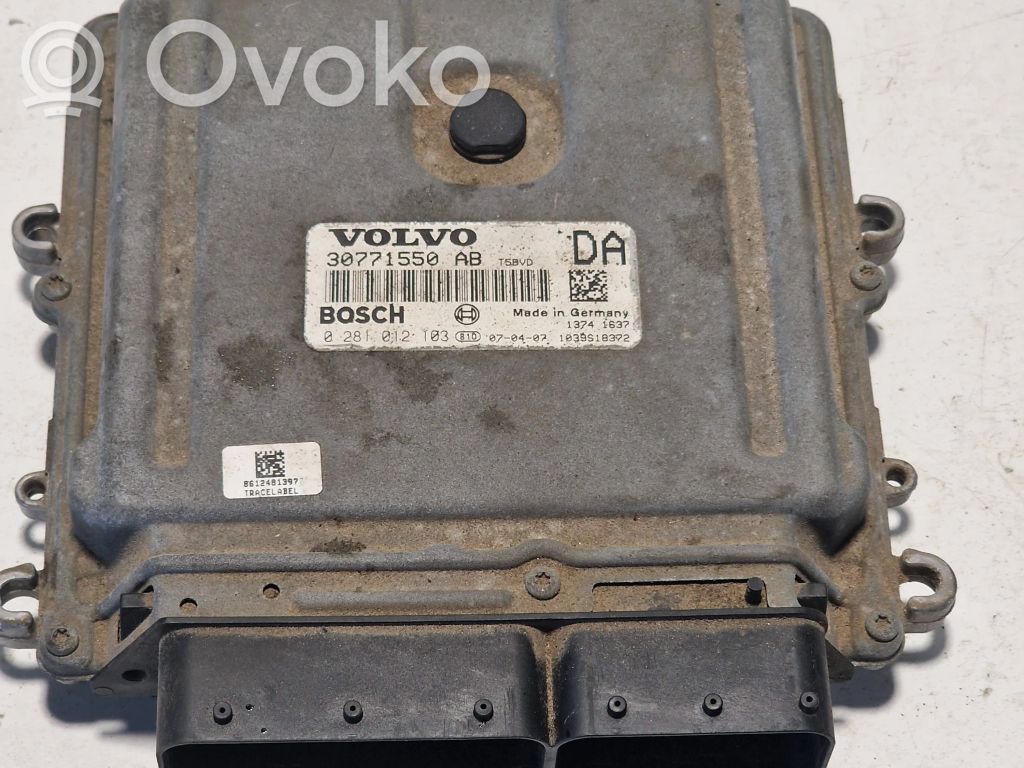 Engine control unit/module   30771550,1039S18372,0281012103
