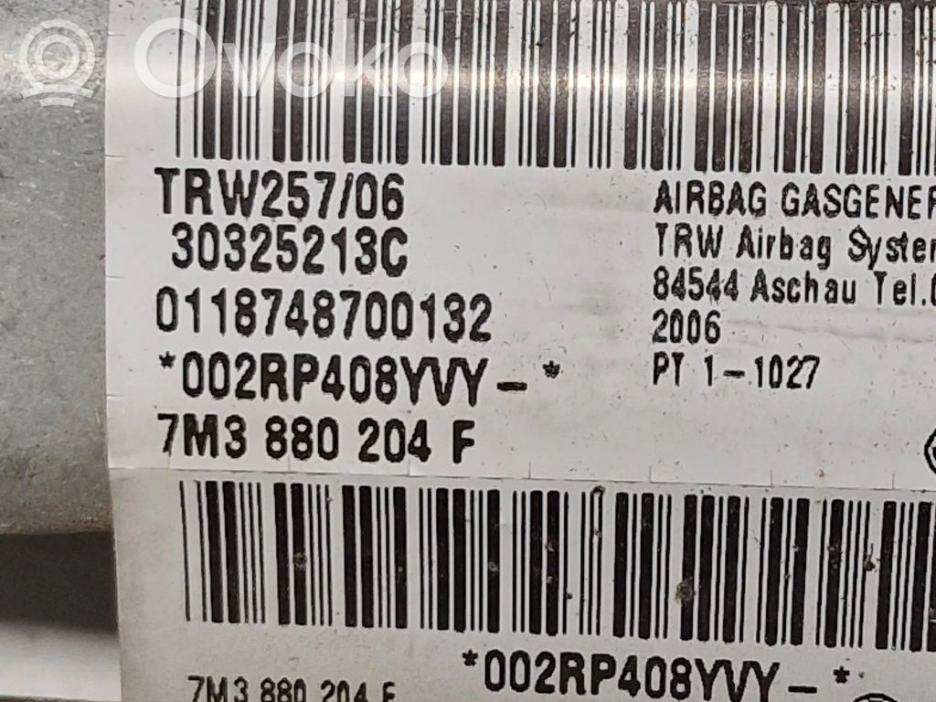 Volkswagen Sharan Airbag pasager 