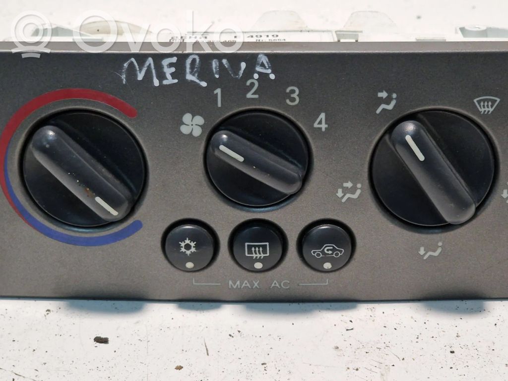 Opel Meriva A Climate control unit 