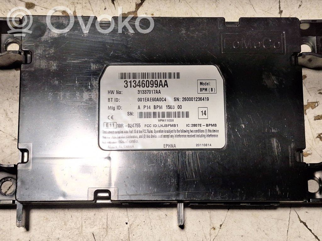 Bluetooth control unit module   31346099AA,31337017AA,260001236419,001EAE60A0C4