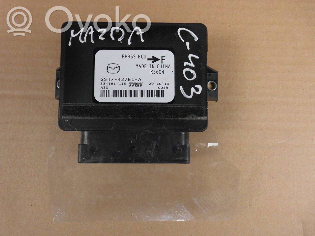 Mazda 6 Rear brake EMF control unit/module 