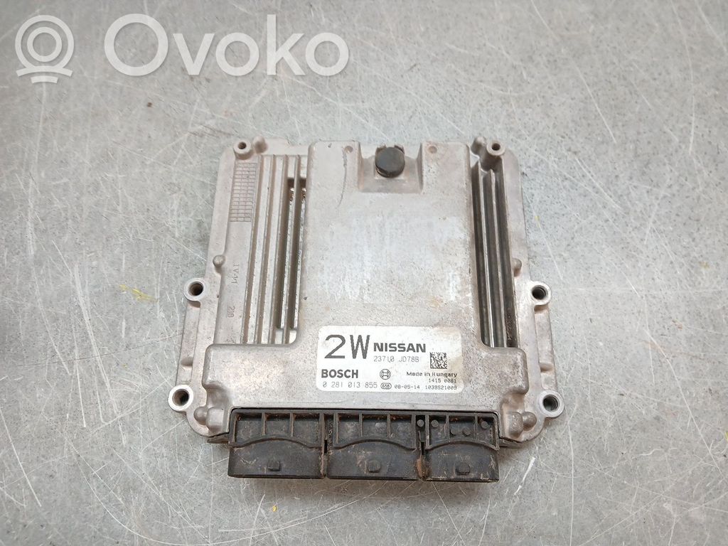 Nissan Qashqai+2 Centralina/modulo del motore 