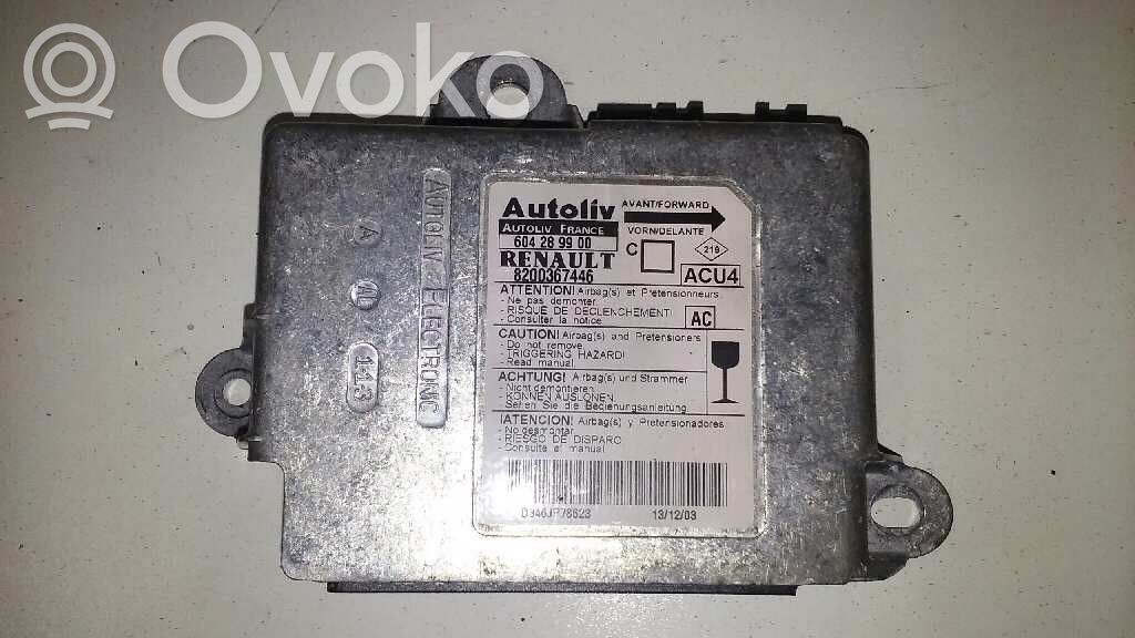 Renault Megane II Airbag control unit/module 