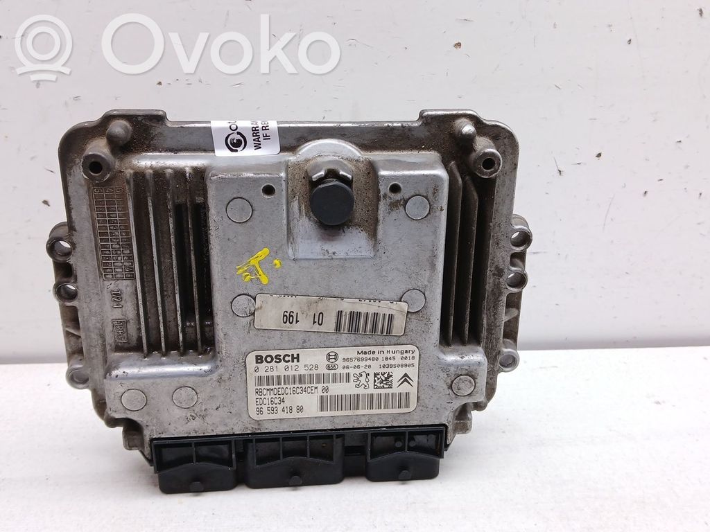 Engine control unit/module   9659341880,0281012528