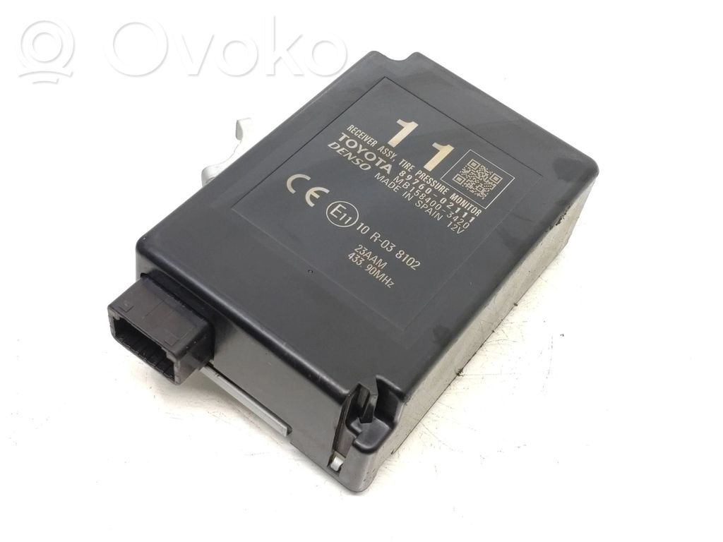 Toyota Auris E180 Tire pressure control unit 