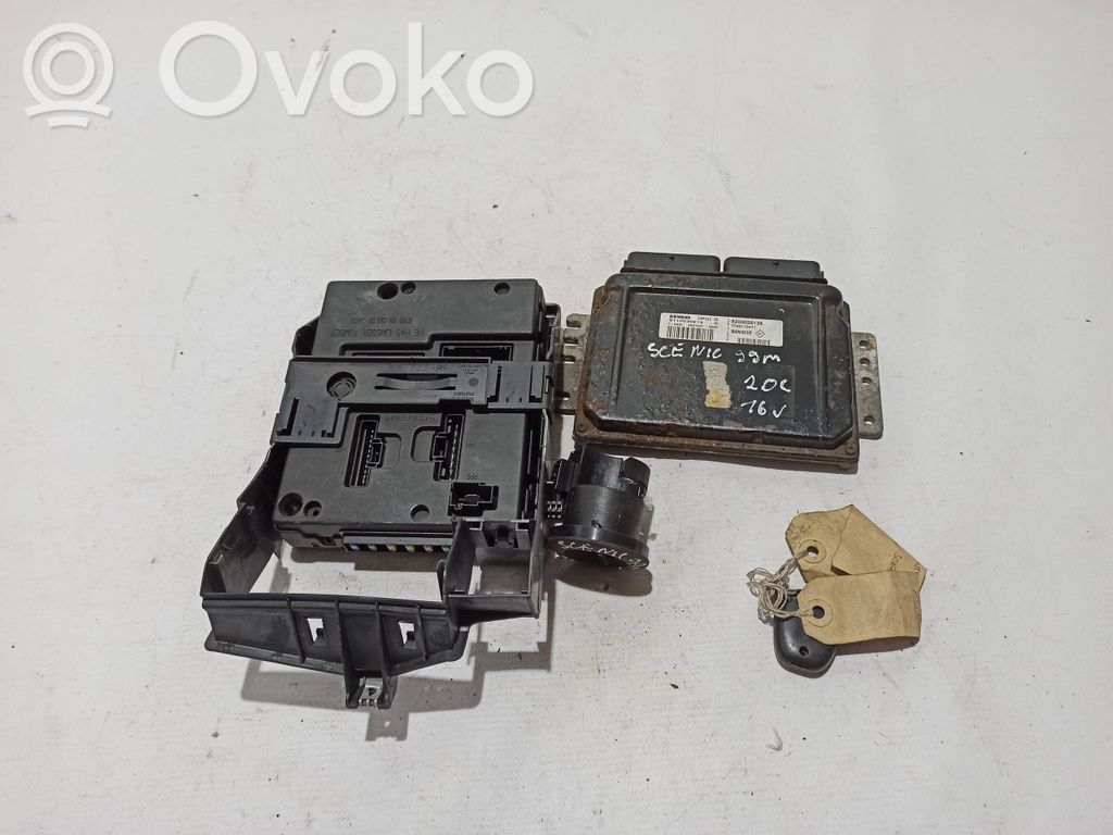 Renault Scenic I Engine ECU kit and lock set 