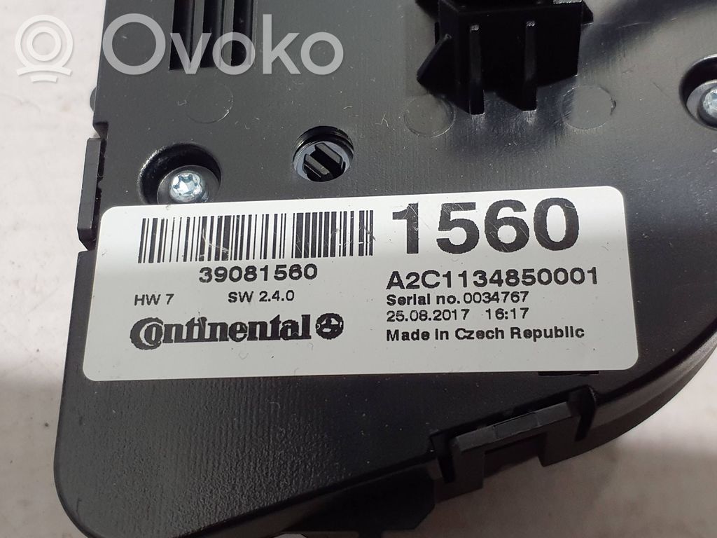 Opel Mokka Climate control unit 