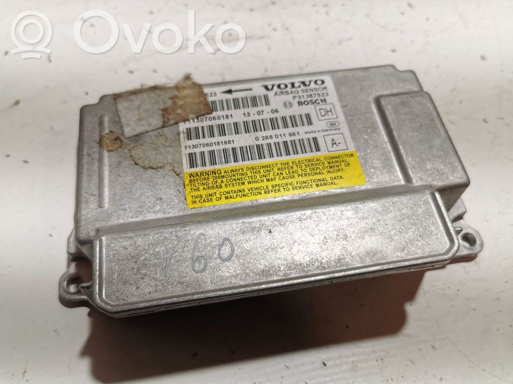 Volvo V60 Airbag control unit/module 