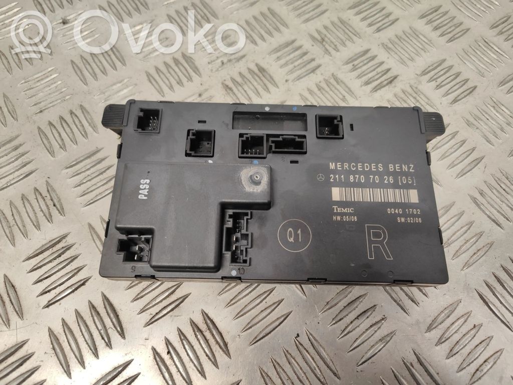 Mercedes-Benz E W211 Door control unit/module 