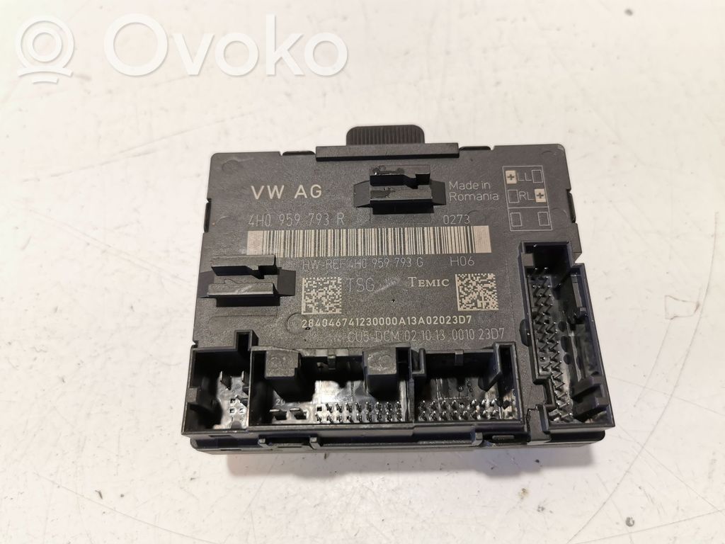Audi A8 S8 D4 4H Door control unit/module 