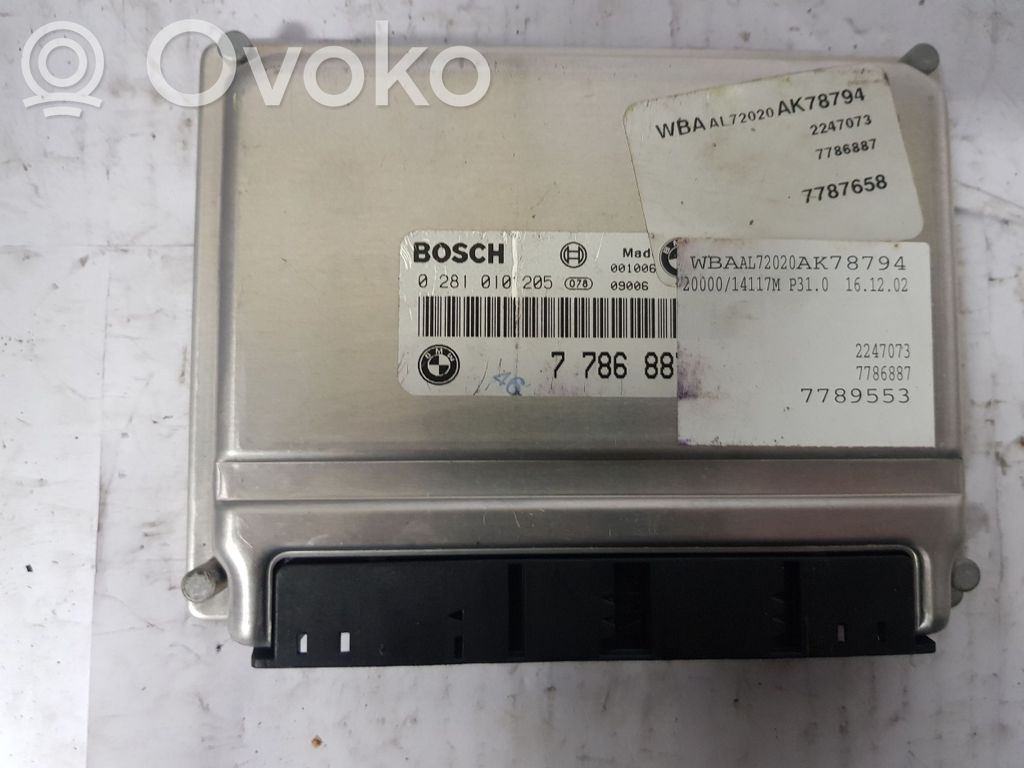 BMW 3 E46 Dzinēja vadības bloks 