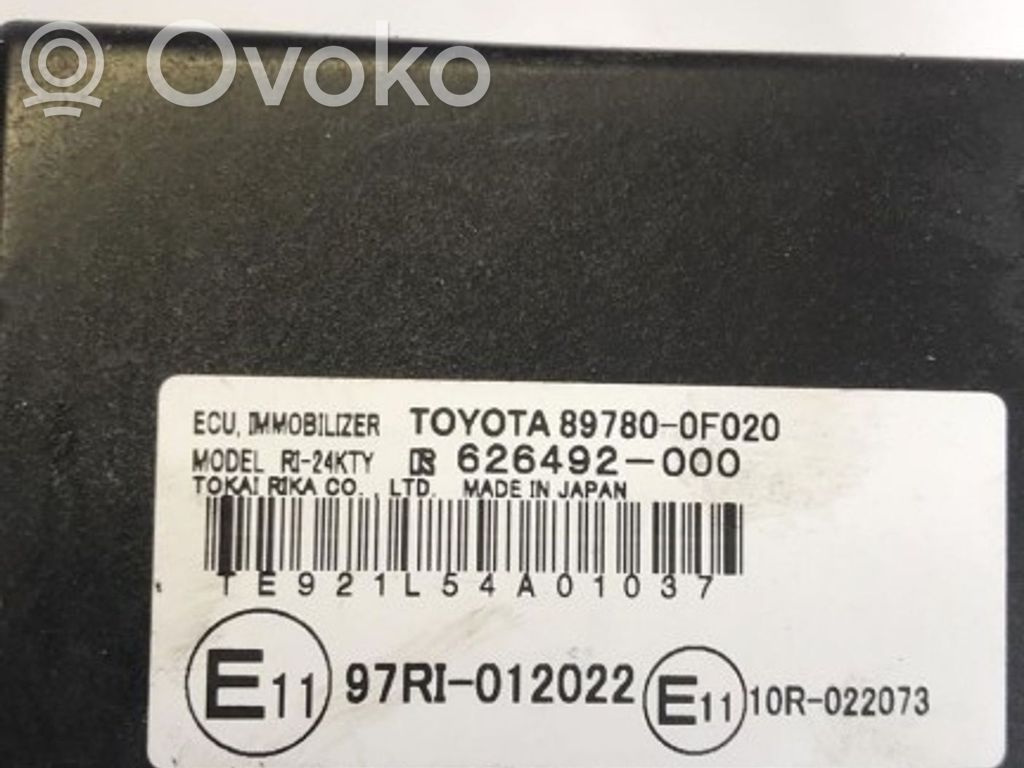 Toyota Corolla Verso E121 Imobilaizerio valdymo blokas 